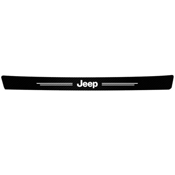 Захисна плівка на поріг багажника JEEP карбон 1шт (90х7см)