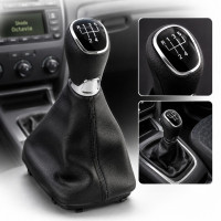 Ручка КПП з пильником у зборі Модельна для Skoda Octavia A4 Tour 1997-2012 Шкіра (5 Швидкостей) FXSKD-31/5
