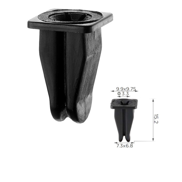 Клипса под саморез Mercedes, BMW (000-988-16-25, 0009881625, 14665) (C1184)