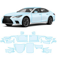 Антигравийная защитная бронепленка по лекалам для Lexus LS XF50 facelift 2021- полный кузов