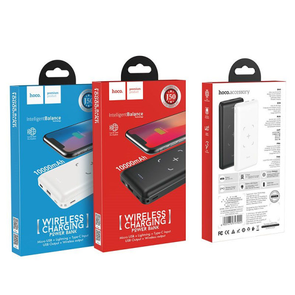 Портативный Аккумулятор Power Bank Hoco J50 Surf 10000 mAh Черный
