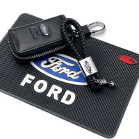 Автонабір №33 для Ford / Килимок панелі / Брелок та чохол для автоключів з логотипом