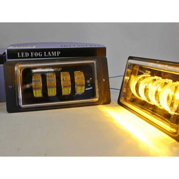 Противотуманные фары LED фары ВАЗ 2110-15 / 60W / Линза / Регулировка высоты / Желтый и белый свет 1 шт