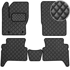 Коврики в салон Экокожа для Ford C-Max 2003-2010 Черные 5 шт (Rombus)