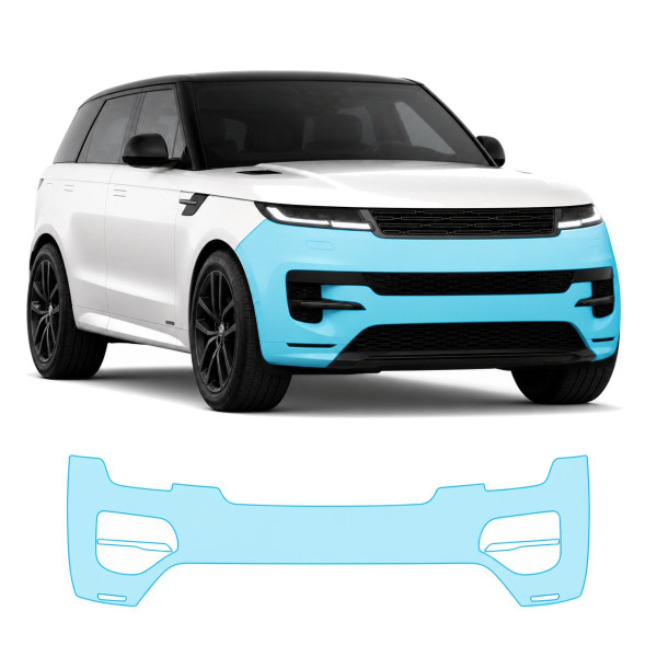 Антигравийная защитная бронепленка по лекалам для Land Rover Range Rover Sport L461 2022- передний бампер