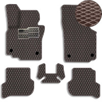 3D EVA Коврики в салон для Volkswagen Golf V plus 2005- С подпятником Коричневые 5 шт