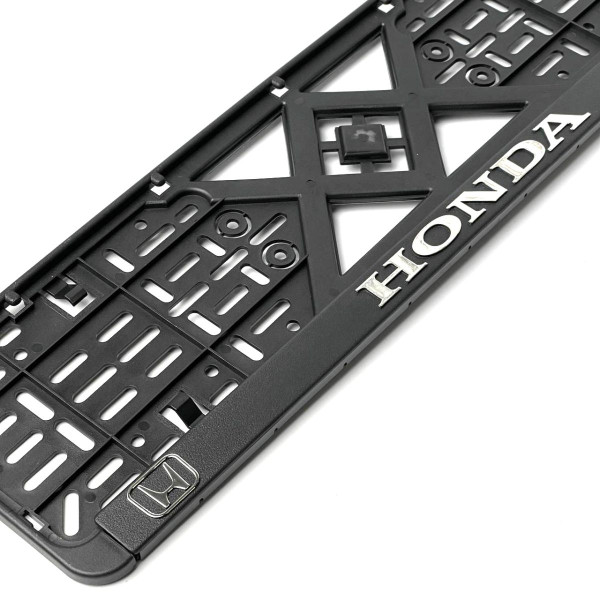 Рамка номера Honda 3D напис Хромований / пластик Гнучкий морозостійкий