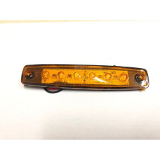 Габарит LED прямоугольный 100х10 мм / 12/24V / 6 диодов / Оранжевый 1 шт (MRT 104 K 010)