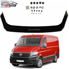 Дефлектор капоту мухобійка Volkswagen Crafter 2018- Євро Кріплення (Vip Tuning)