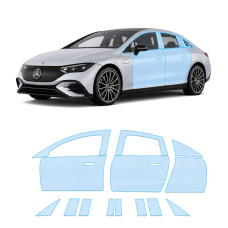 Антигравийная защитная бронепленка по лекалам для Mercedes-Benz EQE 2022- зоны дверей и стойки окон