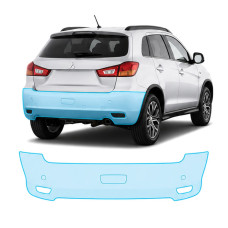 Антигравійна захисна бронеплівка за лекалами для Mitsubishi ASX I facelift 2016-2023 - задній бампер