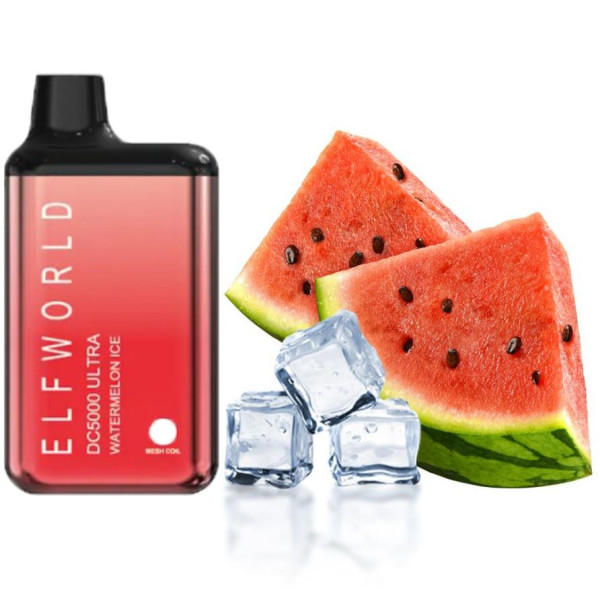 Elf Bar World DC5000 Ultra POD 5% Watermelon Ice Арбуз Лед (истек срок)