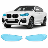 Антигравійна захисна бронеплівка за лекалами для BMW X4 G02 2018-2021 - оптика (фари та ПТФ)