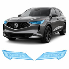 Антигравийная защитная бронепленка по лекалам для Acura MDX YD4 2022 - оптика (фары и ПТФ)