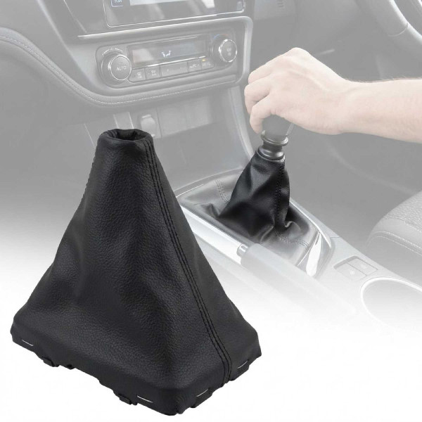 Чехол Пыльник Ручки КПП Модельный для Toyota Corolla / Auris 2012-2019 с рамкой Черный 1 шт (№203)