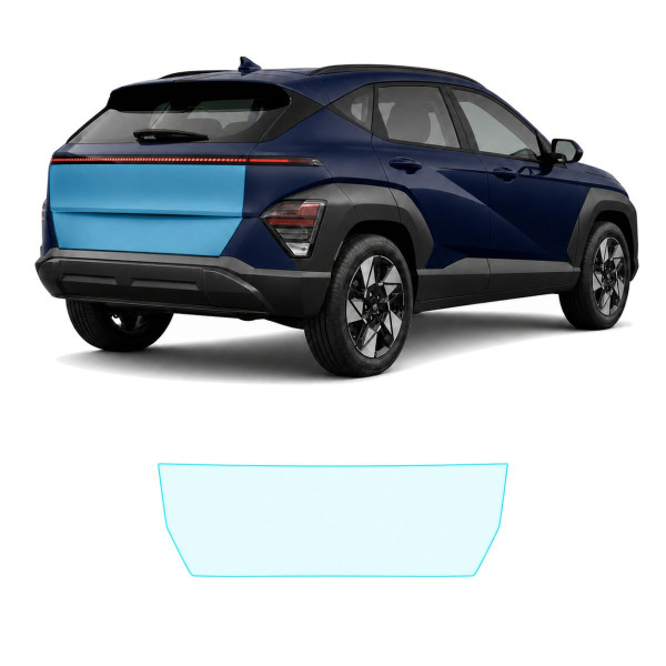 Антигравийная защитная бронепленка по лекалам для Hyundai Kona SX2 2023- зона крышки багажника