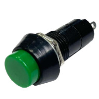 Кнопка Перемикач з фіксацією 12V (On/Off) 2 Контакт 39 мм Зелена №311