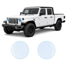 Антигравійна захисна бронеплівка за лекалами для Jeep Gladiator JT 2019-2023 - оптика (фари та ПТФ)