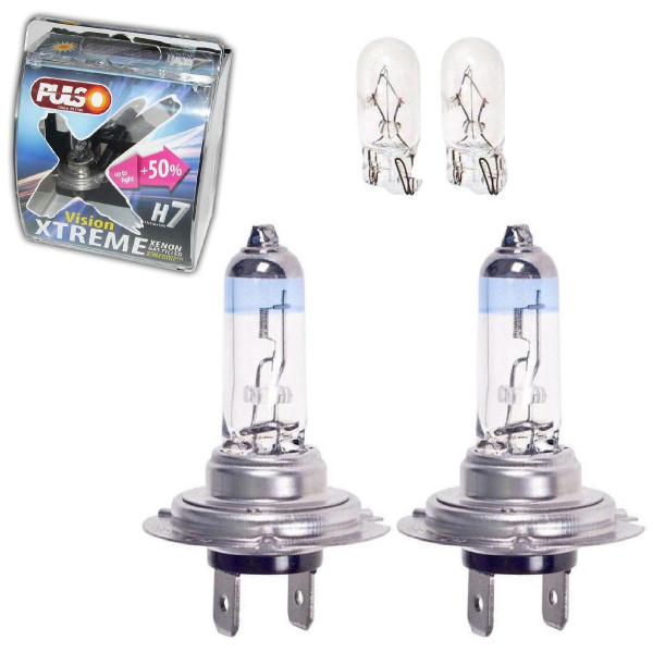 Автолампа галогенна Pulso H7 PX26D 12V 55W +50% X-treme Vision plastic box 2 шт