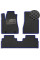 Коврики в салон EVA для Lexus RX 350 2003-2009 с подпятником Черные-Синий кант 5 шт