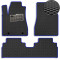 Коврики в салон EVA для Lexus RX 350 2003-2009 с подпятником Черные-Синий кант 5 шт