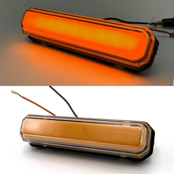LED Габарит Thoc Auto 85 х 20 мм 12/24V 9 діод Неоновий Помаранчевий (ТН-961) 1 шт