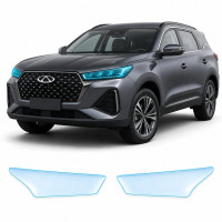 Антигравійна захисна бронеплівка за лекалами для Chery Tiggo 7 Pro Max (PHEV) I 2024- оптика (фари та ПТФ)