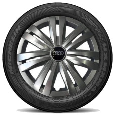 Ковпак колеса з емблемою Audi SKS427 R16 сірий з логотипом на вибір 4 шт