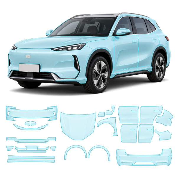 Антигравійна захисна бронеплівка за лекалами для Geely Galaxy E5 (EX5) I 2024- повний кузов