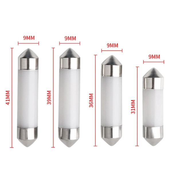 Світлодіод 12-24V Т11 39 мм SMD 2-3030 (Кераміка 2,5W) №132