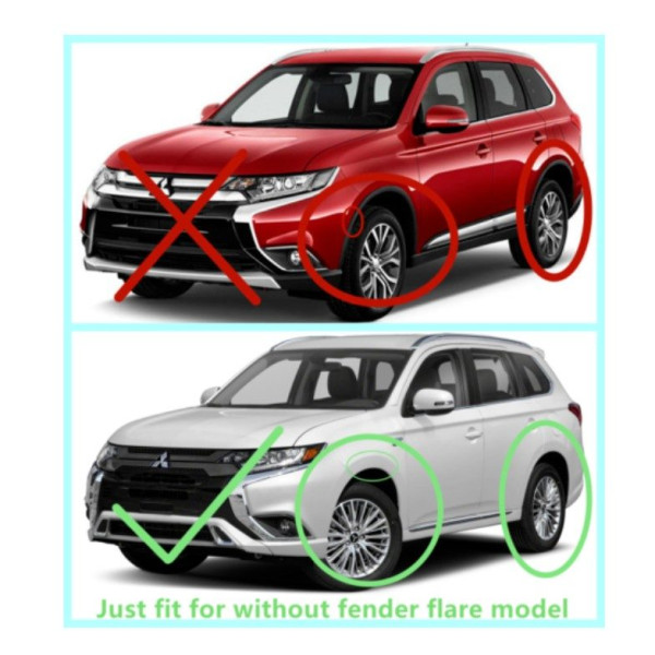 Брызговики для Mitsubishi Outlander 2012-2016 Europe USA (без расширителей арок) комплект 4 шт (BMTOT1321)