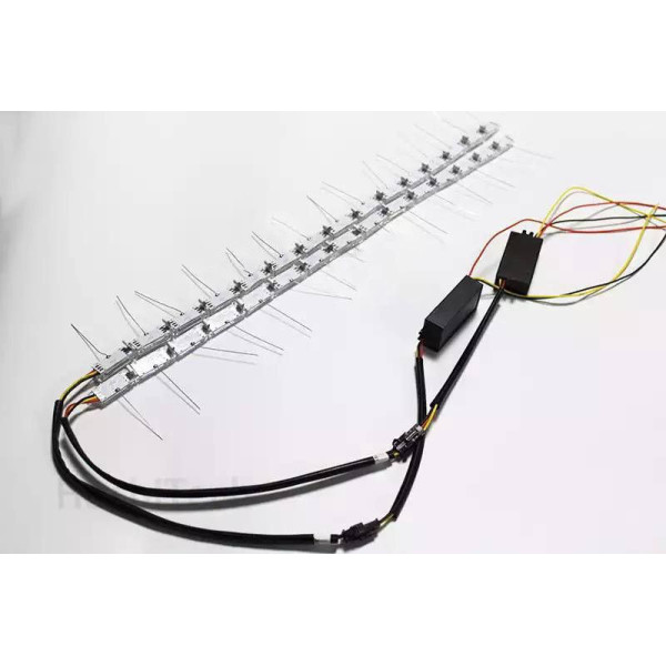 Дневные ходовые огни ДХО гибкие 12v / 60 см / с бегущим поворотом / 16 Кристалов / Белые 2 шт
