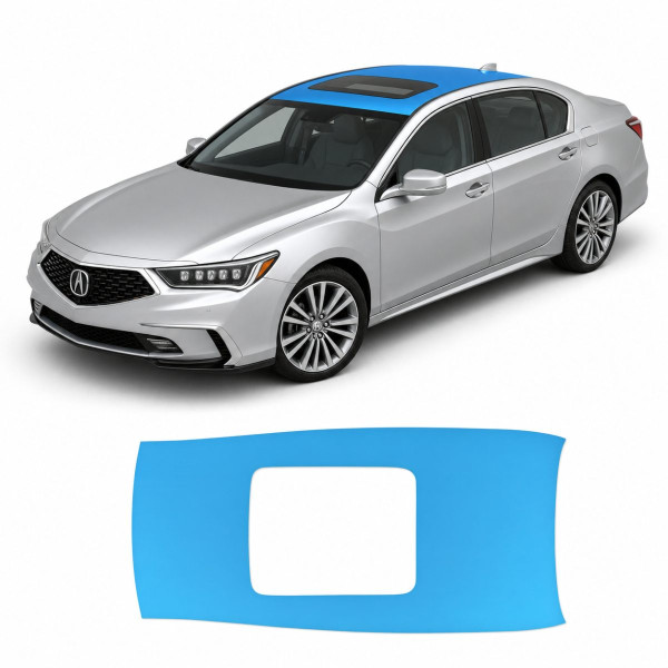 Антигравийная защитная бронепленка по лекалам для Acura RLX I facelift 2018-2020 - зона крыши