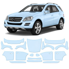 Антигравийная защитная бронепленка по лекалам для Mercedes-Benz M-Class W164 facelift 2008-2011 - полный кузов