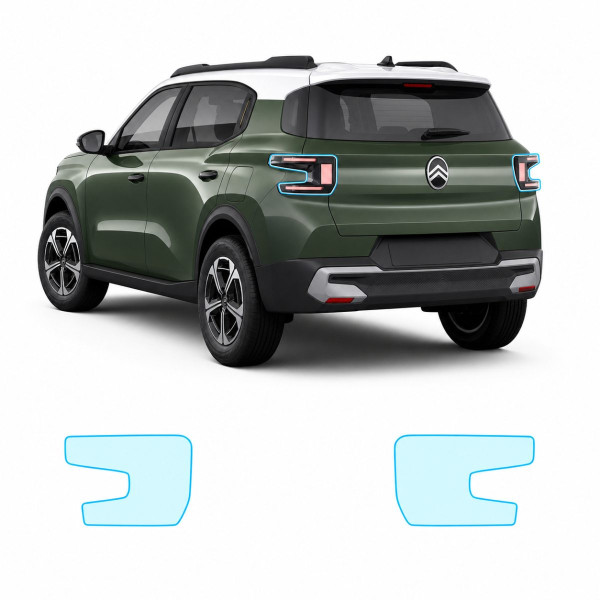 Антигравійна захисна бронеплівка за лекалами для Citroen C3 Aircross II 2024- задні ліхтарі стопи