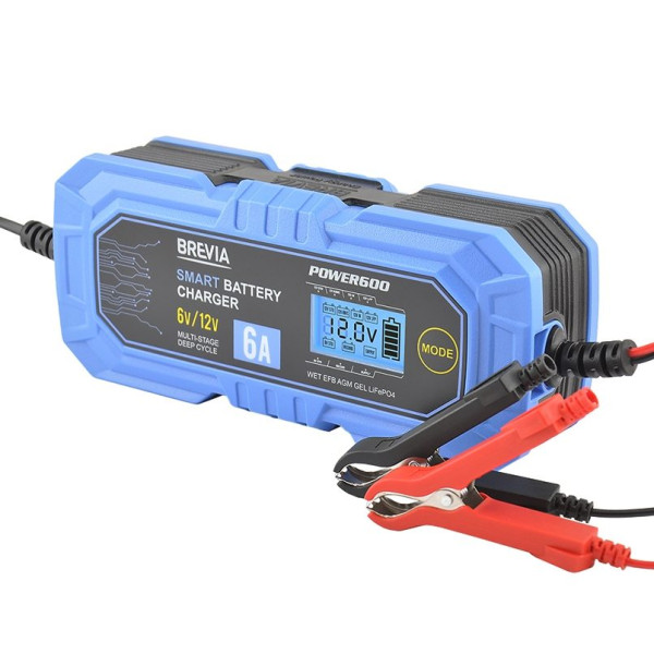 Зарядний пристрій Імпульсне автомобільного акумулятора АКБ Brevia Power 400 6V/12V 6A