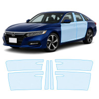 Антигравийная защитная бронепленка по лекалам для Honda Accord X facelift 2021-2022 - зоны дверей и стойки окон