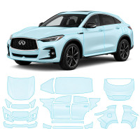 Антигравийная защитная бронепленка по лекалам для Infiniti QX55 J55 2021- полный кузов