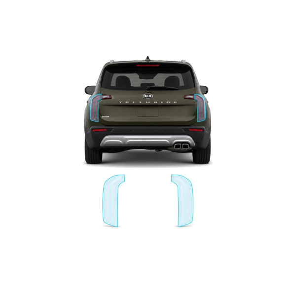 Антигравійна захисна бронеплівка за лекалами для Kia Telluride I 2019- задні ліхтарі стопи