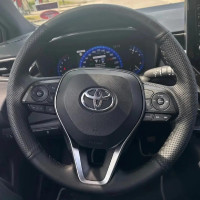 Чехол Оплетка Руля для Toyota Camry 2015-2017 Кожа (Модельная Выкройка) №60