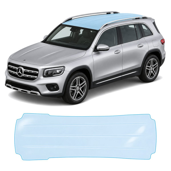 Антигравийная защитная бронепленка по лекалам для Mercedes-Benz GLB X247 2019-2023 - зона крыши