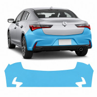 Антигравійна захисна бронеплівка за лекалами для Acura ILX I facelift 2019-2022 - задній бампер