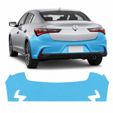 Антигравійна захисна бронеплівка за лекалами для Acura ILX I facelift 2019-2022 - задній бампер