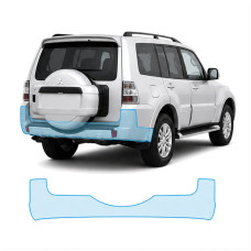 Антигравійна захисна бронеплівка за лекалами для Mitsubishi Pajero IV facelift 2015-2021 - задній бампер