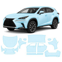 Антигравийная защитная бронепленка по лекалам для Lexus NX AZ10 facelift 2018-2021 - полный кузов