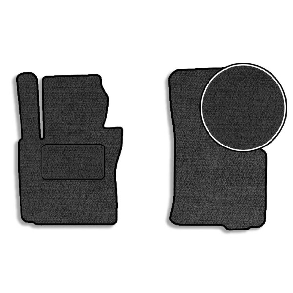 Передние ворсовые коврики для Volkswagen Golf V 2003-2010 с подпятником 2 шт (Carrera)