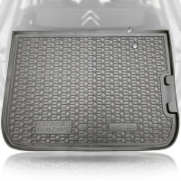Автомобильный коврик в багажник Citroen C4 Picasso 2014- борт 2-3 см Резиновый Черный (Avto-Gumm)