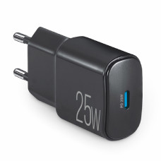 Мережевий зарядний пристрій Brevia ePower PD25W USB-C чорний 45025CB