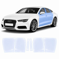 Антигравийная защитная бронепленка по лекалам для Audi A7 4G 2010-2018 - зоны дверей и стойки окон