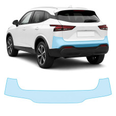 Антигравийная защитная бронепленка по лекалам для Nissan Qashqai J12 2021-2024 - задний бампер
